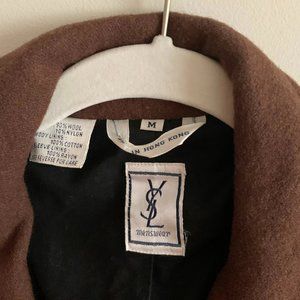 Vintage Yves Saint Laurent Mens Coat Active